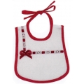 BAVETTA NATALE  DA RICAMARE CM. 16x15 CONFEZ. 3 PEZZI